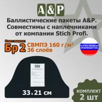 Баллистический пакет в наплечники от Stich Profi. Класс защитной структуры Бр 2.