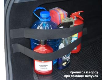 Комплект из 2-х багажных ремней для ворса. Цвет: черный.