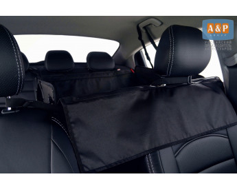 Автогамак Happy Dog Premium (Хэппи Дог Премиум). На 2/3 заднего сиденья. Цвет: черный.