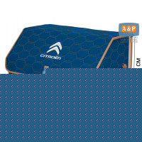 Органайзер-саквояж "Союз" в багажник Citroen (Ситроен), размер XL. Цвет: синий с бежевой прострочкой Соты.